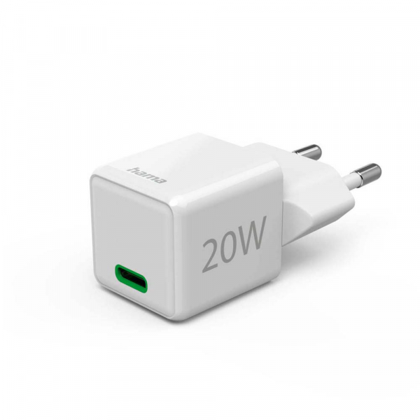 4047443522351 - Fast Charger USB-C Super-Mini Charger PD 20W White