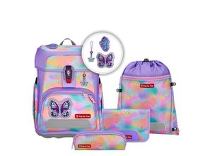 4047443525055 - CLOUD FLASH Schulranzen Set 5tlg Butterfly Luna-Butterfly Luna