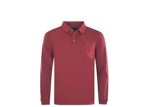 4047508961637 - Shirt Langarm-Poloshirt Softknit mit Knopfleiste Brusttasche und Logo-Stickerei in Comfort Fit