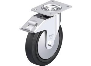 4047526014766 - 749654 LE-POEV 200R-FI-FA Stahlblech-Lenkrolle Rad-Durchmesser 200 mm Tragfähigkeit (max) 300 kg 1 St
