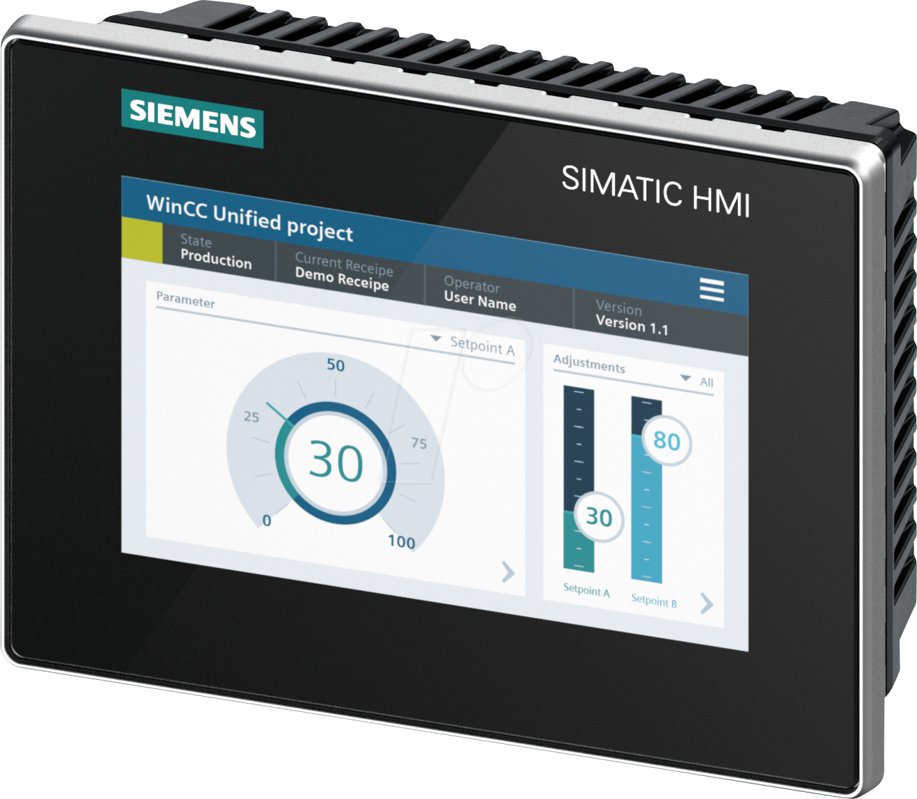 4047623411901 - Siemens SIMATIC HMI 6AV2128-3GB06-0AX1 MTP700 UnifComfort Panel 7 Zoll