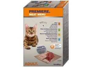 4047777212119 - PREMIERE Meat Menu Adult 12x85g