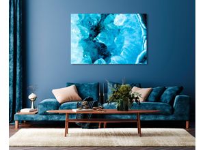 4047809882808 - Acrylglasbild QUEENCE Egus Bilder Gr B H 120 cm x 80 cm Acrylglasbild Abstrakt Querformat 1 St blau Acrylglasbilder