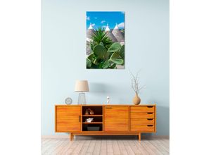 4047809883164 - Acrylglasbild QUEENCE Elma Bilder Gr B H 90 cm x 60 cm Acrylglasbild Landschaft Hochformat 1 St blau Acrylglasbilder