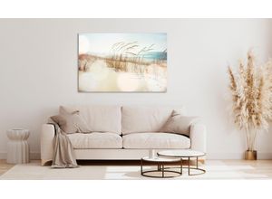 4047809883966 - Acrylglasbild QUEENCE Estan Bilder Gr B H 120 cm x 80 cm Acrylglasbild Strand Querformat 1 St beige Acrylglasbilder