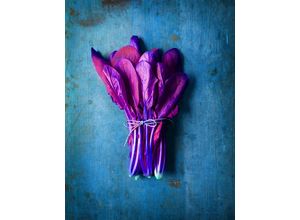 4047809884833 - Acrylglasbild QUEENCE Eika Bilder Gr B H 80 cm x 60 cm Acrylglasbild Strand Hochformat 1 St lila Acrylglasbilder