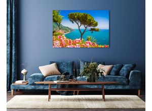 4047809885199 - Acrylglasbild QUEENCE Elissa Bilder Gr B H 80 cm x 60 cm Acrylglasbild Landschaft Querformat 1 St blau Acrylglasbilder