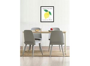 4047809886486 - Bild QUEENCE Feminello Bilder Gr B H 40 cm x 50 cm Wandbild Hochformat 1 St gelb Kunstdrucke gerahmt