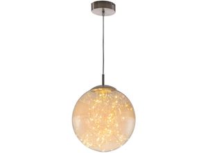 4048194045793 - Nino - led Pendel Decken Leuchte Wohnraum Glas Lichterkette Hänge Lampe Amber Leuchten 34153023