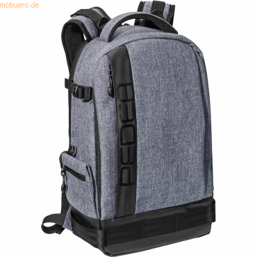4048466924924 - PEDEA PEDEA Kamerarucksack -Fashion- Regenschutz - grau