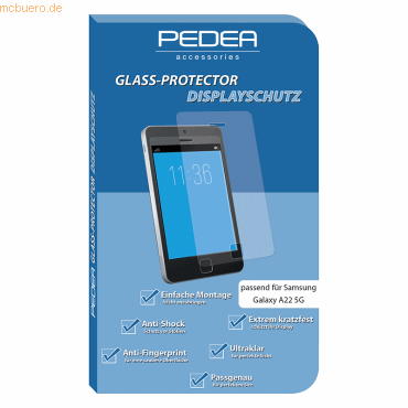 4048466954815 - PEDEA PEDEA Display-Schutzglas für Samsung Galaxy A22 5G