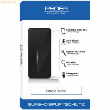 4048466957625 - PEDEA PEDEA Display-Schutzglas für Google Pixel 6A