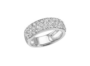 4048494960376 - Fingerring FIRETTI Schmuck Geschenk Silber 925 Silberring Pavé-Ring glitzernd Fingerringe Gr 56 Silber 925 (Sterlingsilber) 7 mm silberfarben (silberfarben kristallweiß kristallweiß) Damen Fingerringe mit Zirkonia (synth)