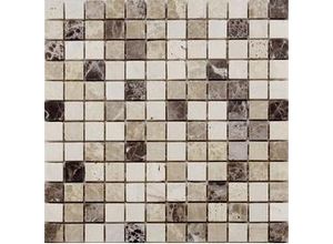 4048527005487 - Mosaikfliese Marmor Natura 30 x 30 cm beige Steinmaß ca 23 x 23 cm