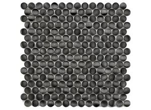 4048527023931 - Mosaikfliese Metal Black 30 x 30 cm schwarz Steinmaß ca 2 cm