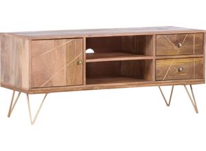 4048559804270 - Lowboard Scan Sideboards Gr B H T 130 cm x 57 cm x 53 cm 2 St beige (natur) Kommode mit modernen Haarnadel Beinen Breite 130 cm