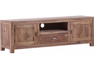 4048559886702 - Lowboard Inka Sideboards Gr B H T 170 cm x 55 cm x 45 cm 1 beige (natur) Lowboards aus massivem Sheesham Holz Breite 170 cm