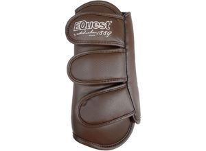 4048589877879 - EQuest Dressurgamasche EQ Protect 2er Set - mocha - S   Pony