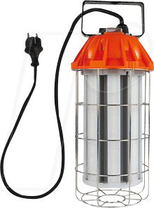 4048599114254 - - Dimmbare led Arbeitsleuchte mit Tragegriff Power-Line Power Bulb grau-orange