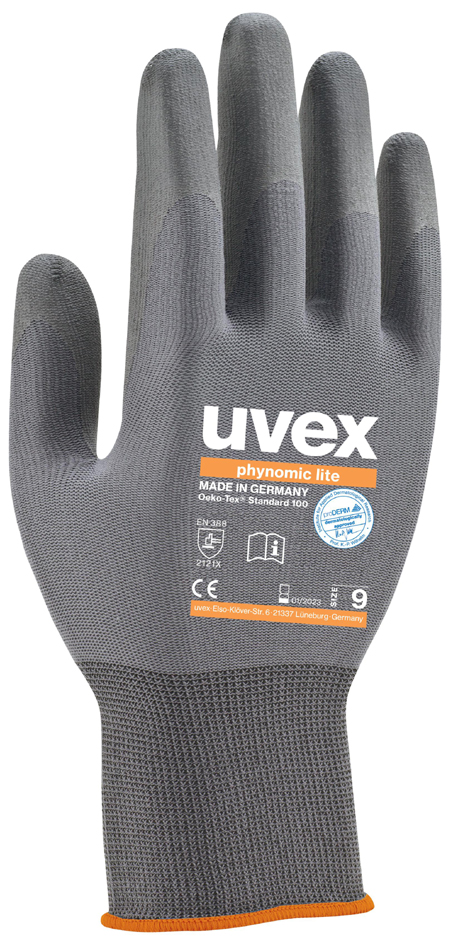 4048612044513 - 600406 phynomic lite 6004006 nylon arbeitshandschuh GROEßE (handschuhe) 6 en 388 1 paar (2 stück) - Uvex