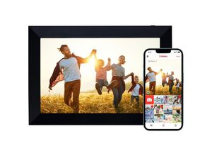 4048805302871 - Smart Frame WiFi 103 Schwarz - Frame de Fotos con WiFi de 101 Zoll con Frameo App für schnelles und einfaches Teilen von Fotos oder Videos