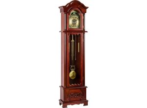 4048821004247 - STILISTA® große mechanische Retro Vintage Standuhr Kronos Mahagoni 200 cm x 52 cm x 245 cm Regulator Pendeluhr antik Holz