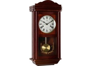 4048821004261 - STILISTA® Maxstore Retro Vintage mechanische Wanduhr THESEUS Mahagoni 58 cm x 275 cm x 125 cm Regulator Pendeluhr antik Holz