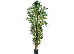 4048821005251 - Plantasia® Künstlicher Bambus-Strauch Größenwahl 190 cm 1840 Blätter