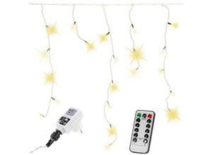 4048821745447 - VOLTRONIC® Lichterkette - 15m 600 LED IP44 für Außen mit Strom 5m Netzkabel Warmweiß - LED Kupferdraht Eisregen Leuchtkette Balkon Garten