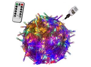 4048821745485 - VOLTRONIC® 100 LED Lichterkette bunt Kabel transp FB