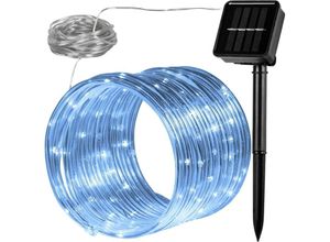 4048821745942 - Voltronic - 100 led Solar Lichterschlauch kalt-weiß