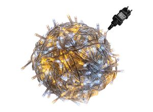 4048821769856 - VOLTRONIC® Lichterkette - 5m 50 LED IP44 für Außen Strom 5m Netzkabel Wetterfest Warm Kaltweiß - LED Kupferdraht Balkon Garten Weihnachten