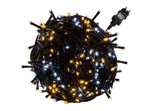 4048821769887 - VOLTRONIC® Lichterkette - 5m 50 LED IP44 für Außen Strom 5m Netzkabel Wetterfest Warm Kaltweiß - LED Kupferdraht Balkon Garten Weihnachten