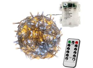 4048821770173 - VOLTRONIC® LED Lichterkette Batterie + Fernbedienung