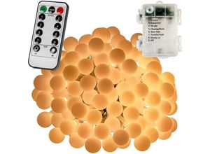 4048821770364 - Voltronic - 50 led Lichterkette Party warmweiß Batt fb