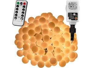 4048821770456 - Voltronic - 100 led Lichterkette Party warmweiß Adapter fb