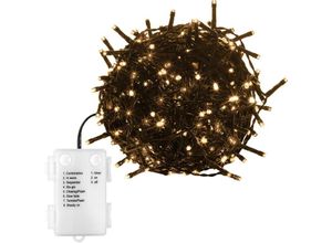 4048821770920 - VOLTRONIC 100 LED Lichterkette warmweiß grün Batt