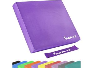 4048821795473 - Balance Pad Sitzkissen violett mit Gymnastikband - Movit