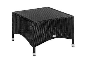 4048821842702 - STILISTA® Beistelltisch Polyrattan eckig 58x58cm schwarz