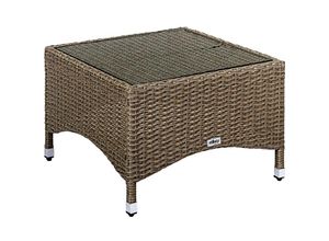 4048821842719 - STILISTA® Beistelltisch Polyrattan eckig 58x58cm creme