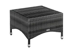 4048821842726 - STILISTA® Beistelltisch Polyrattan eckig 58x58cm grau