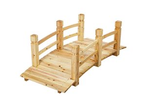 4048821866562 - Stilista - Holzbrücke 150 x 65 x 53 cm geölt belastbar bis 150 kg hellbraun