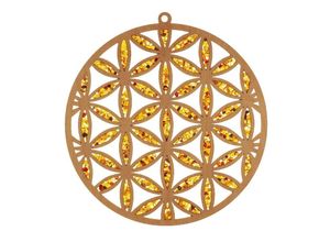 4048823434011 - Bernstein Suncatcher Blume des Lebens