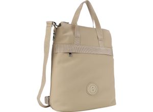 4048835150800 - BOGNER Henkeltasche Markenpatch Reißverschluss Damen beige