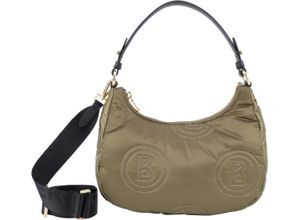 4048835165071 - BOGNER Schultertasche Reißverschluss Logo-Muster für Damen grün