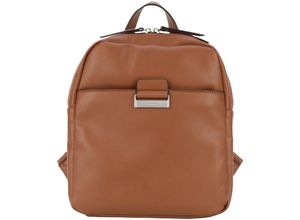 4048835196211 - GERRY WEBER Rucksack Kunstleder Zweiwege-Reißverschluss für Damen braun