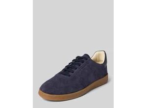 4048835258957 - Ledersneaker mit Label-Schriftzug Modell velluto misto ike