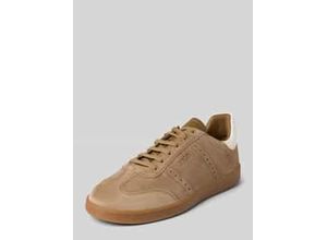 4048835259268 - Ledersneaker mit Label-Schriftzug Modell velluto misto ike