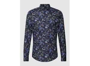 4048872612880 - Slim Fit Business-Hemd mit floralem Muster