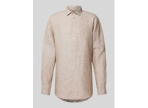 4048872643044 - Regular Fit Leinenhemd mit Kentkragen